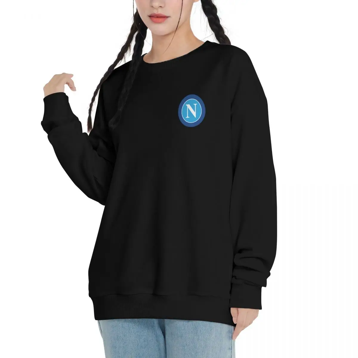 Naples Logo SSC_Neapel Casual Sweatshirts Men Women Cotton Basic Hoodies Pullover Hiphop