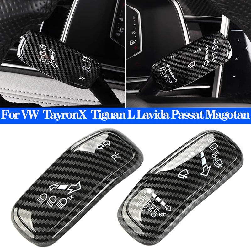 Car Steering Wheel Turn Signal Wiper Switch Lever Cover For VW Tayron X Tiguan L Lavida Passat Magotan Polo Golf 7 Golf 8 Jetta