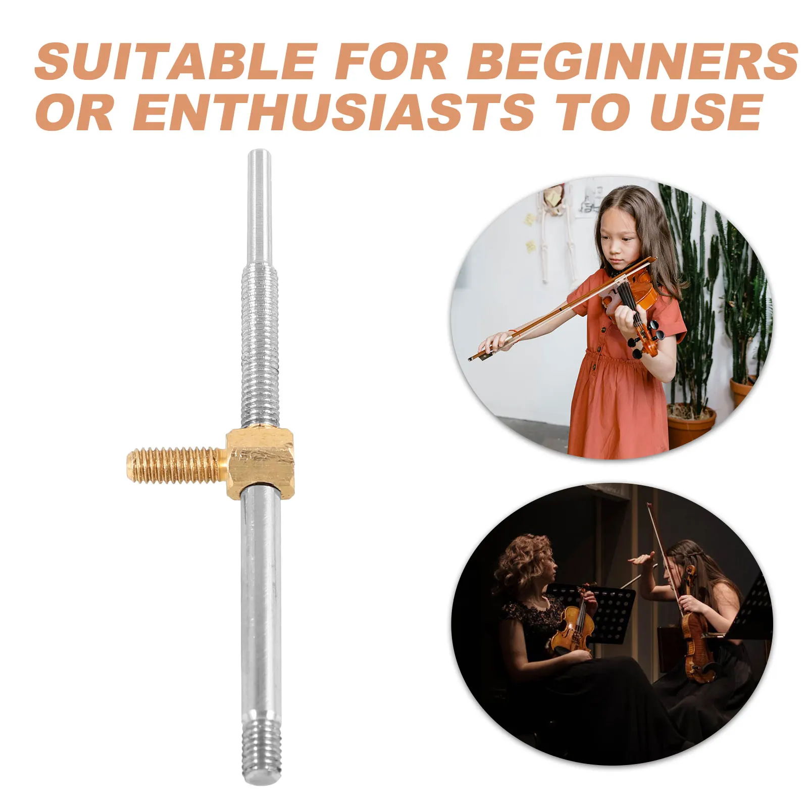 

2pcs Frog Screw Replacement Metal Repairing Tool Durable Practical Accessory For Violin Parts String Instrument Bow Screw