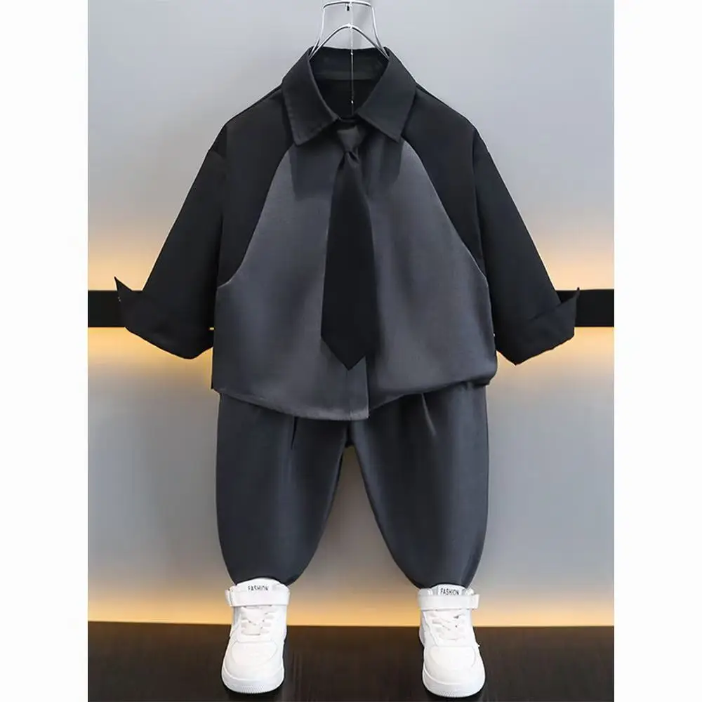 

New Spring Autumn Baby Clothes For Boys Suit Children Fashion Hoodies Vest Pants 3Pcs/Set Toddler Sports Costume Kids Tracksuits