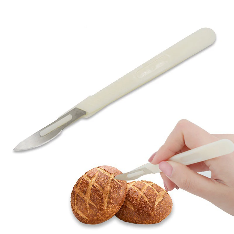 LMETJMA Baguette Bread Slicing Knife European Bread Knife Cutting Tools Pastry Cutter With Carbon Steel Blade JT168