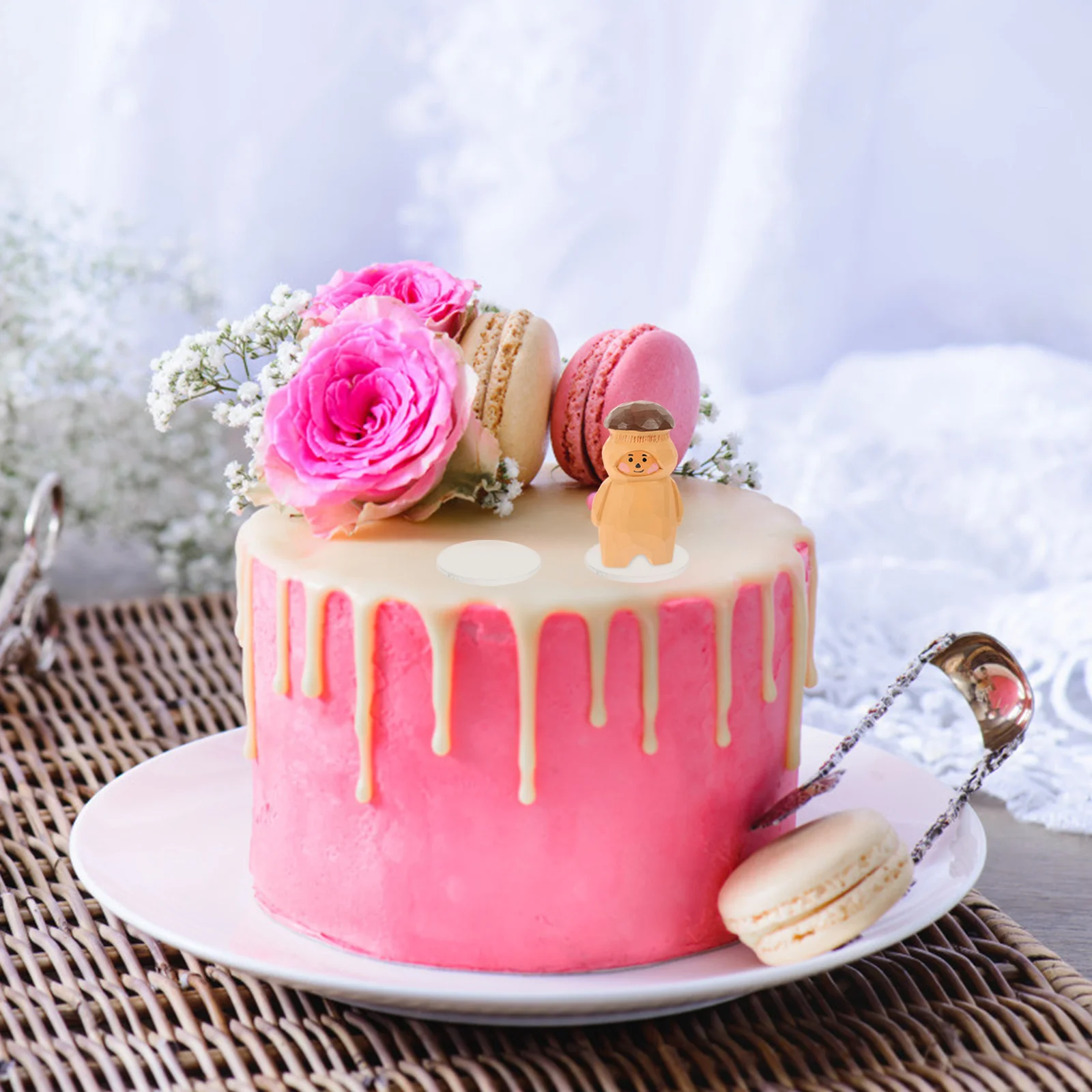 10 قطعة 2.5 سنتيمتر قواعد أكريليك واضحة لشخصيات أنيمي مصغرة الألعاب اكسسوارات منضدية عرض المقتنيات الزخرفية