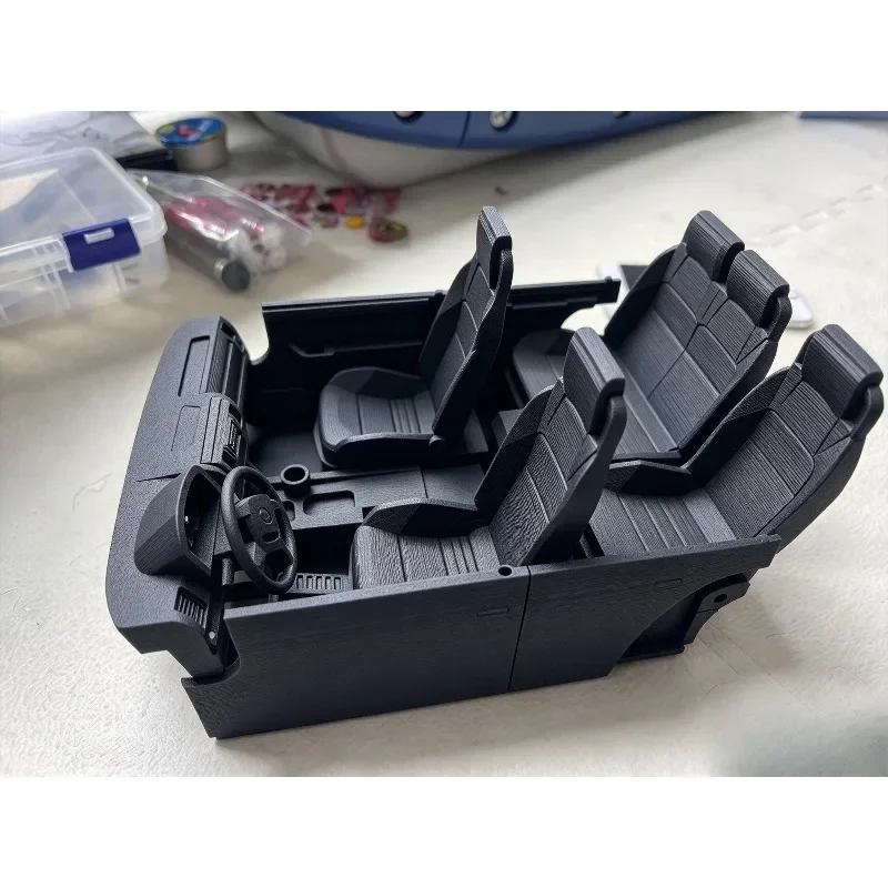 Full Custom Interior Kit for 1:10 MST CFX-WS DC1 Land Rover Discovery,Bathtub Enclosed Design RC Car Modification Accessories