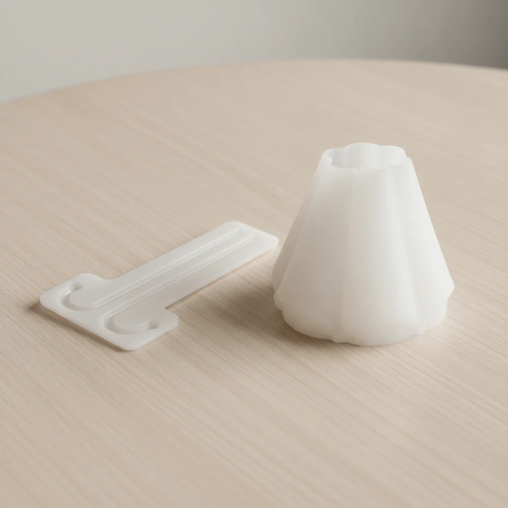 Multi-functional Silicone Umbrella Shape Candle Cup Mold Non-stick Flexible Flower Pot Mold DIY 3D Umbrella Ornament Mold Cement