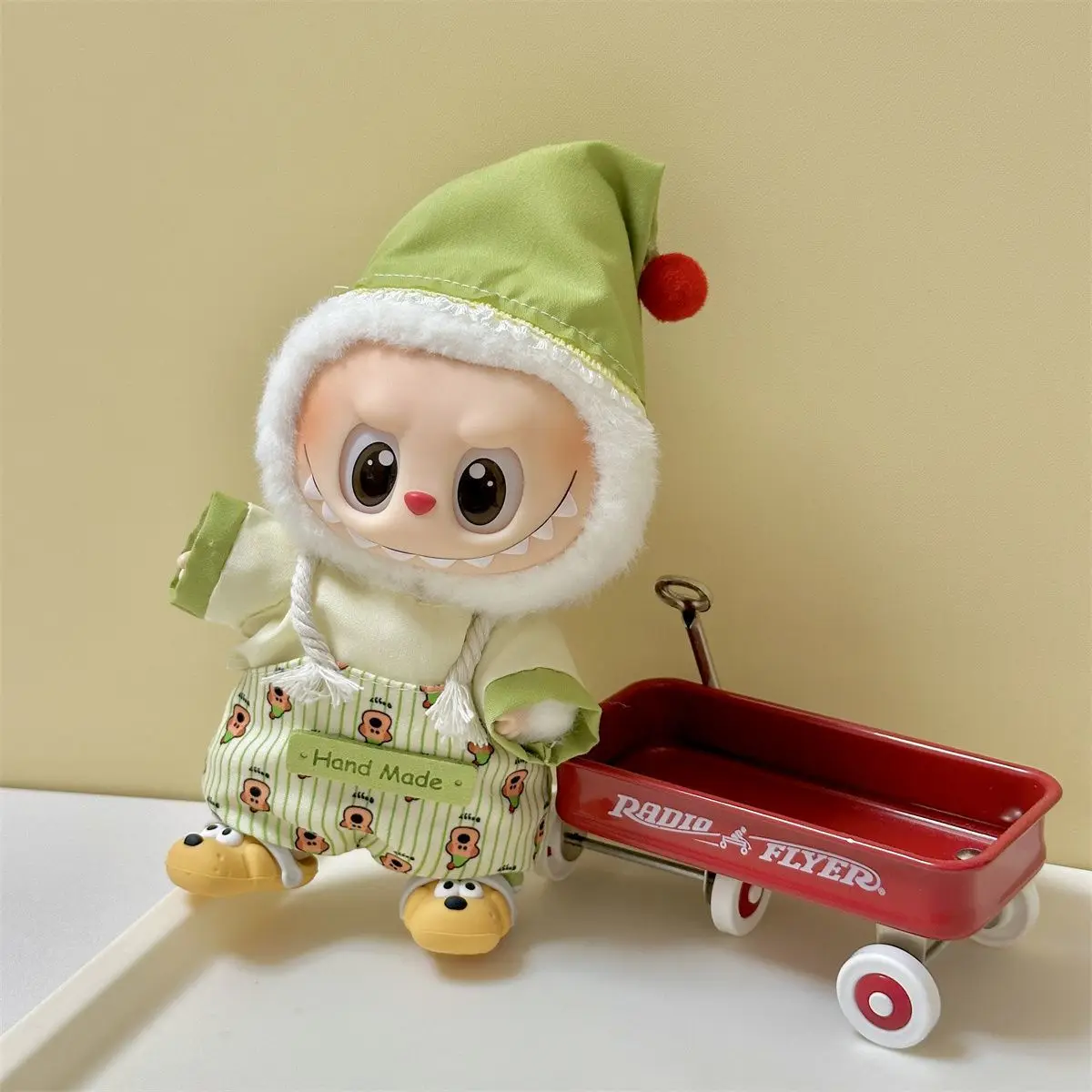 

(без куклы) для 15/17 см V1/V2/V3 кукла Labubu, одежда, рабочая одежда, брюки, подходят для куклы Labubu, аксессуары для одежды