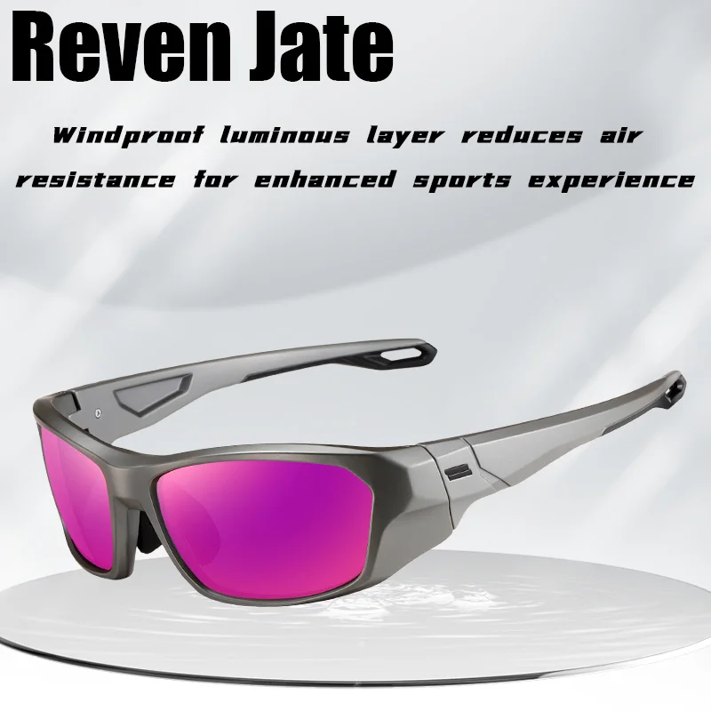 

Reven Jate S18201 Sports Sunglasses UV400 Bicycle Bike Glasses for Men And Women Lightweight Anti Glare Hiking Cycling Glasses