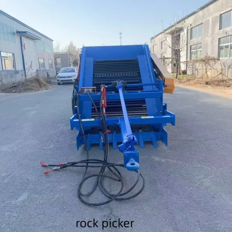 Customized 1.5-meter Reinforced Stone Picking Machine, Farmland Gravel Stone Collector