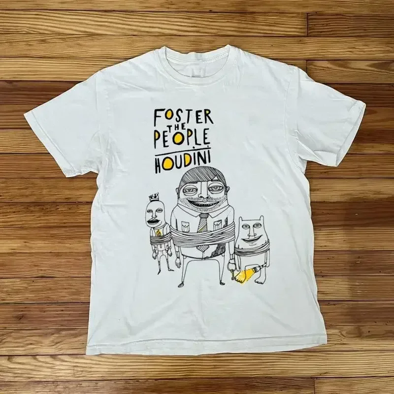 Foster The People Houdini White All Size T Shirt AE190