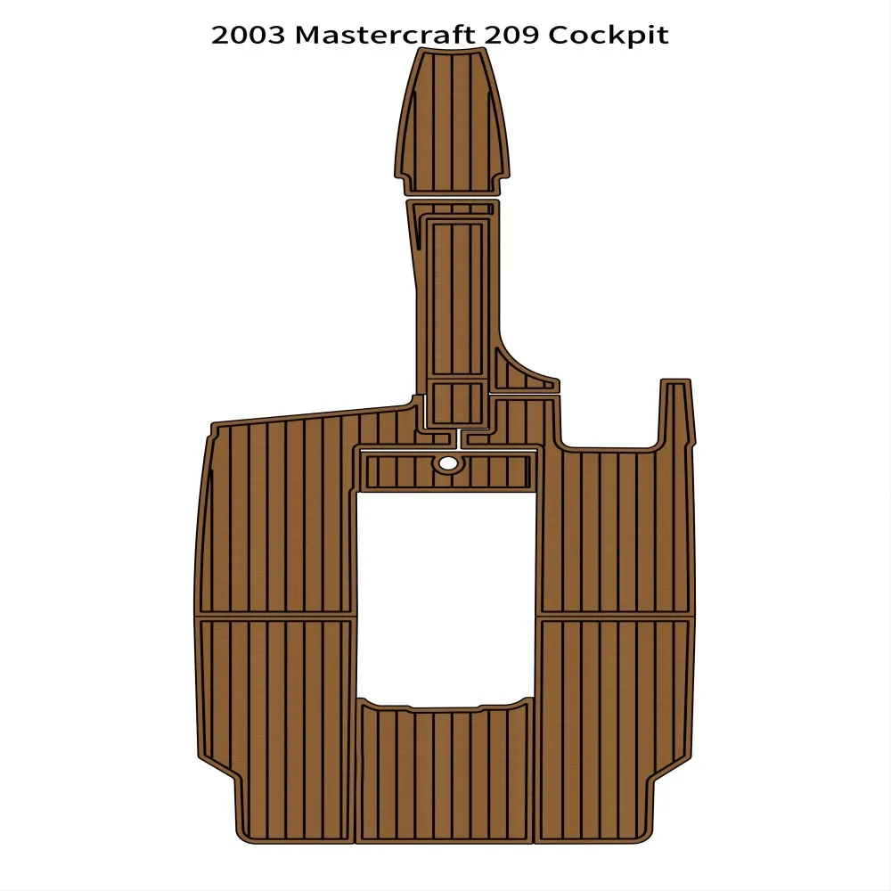 

2003 Mastercraft 209 Cockpit Pad Boat EVA Foam Faux Teak Deck Floor Mat Flooring