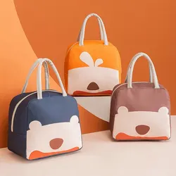 1pc Cartoon Cute Portable Oxford Lunch Bag donna bambini uomo Lunch Box Bag Tote Thermal Food Picnic Lunch Bags