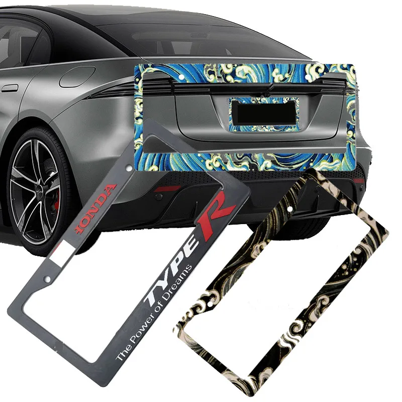 

New arrived US Model license plate frame ABS cover plate vehicle JDM racing license plate holder American standar cover plate H