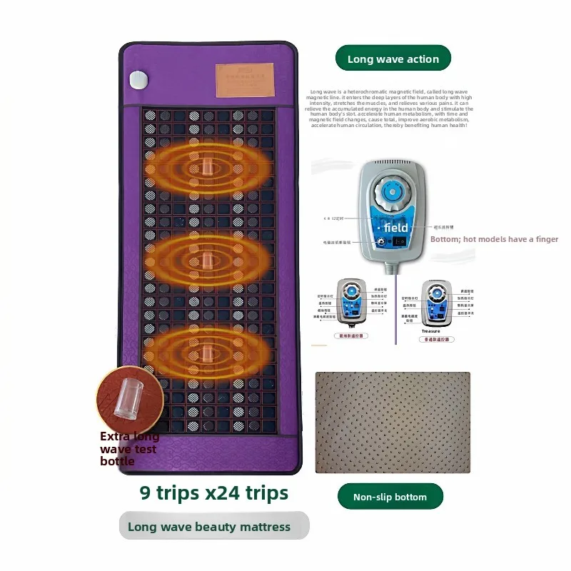 Jade Far Infrared Blanket, Photon Energy Physiotherapy Pad, Magnetic Therapy Beauty Mat, Heating Health Care Mattress for Home