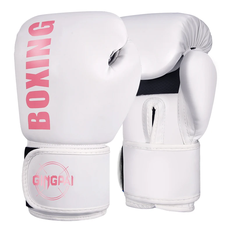 Gants de boxe professionnels en PU épaissi, accessoires d'entraînement, sanda, isotMuay Thai, MMA, gastronomie, 6 oz, 8 oz, 10 oz, 12oz