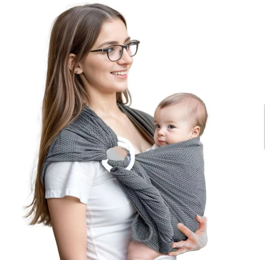

Sears Double Ring Baby Backcloth Mesh Breathable Thin Horizontal Hug Baby Outing Easy Strap