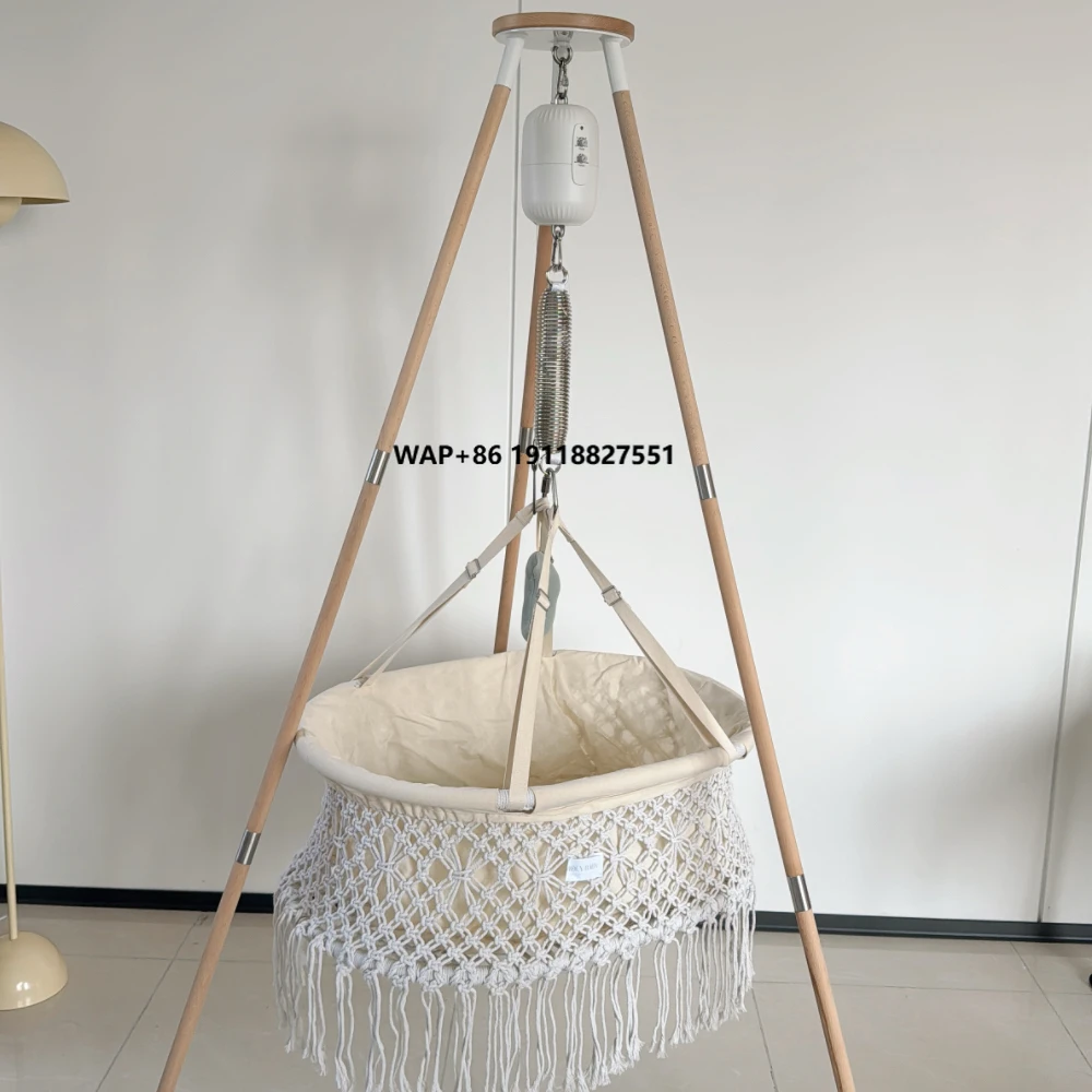 Berço oscilante elétrico para bebês com rede - cama infantil calmante automática para bebês recém-nascidos