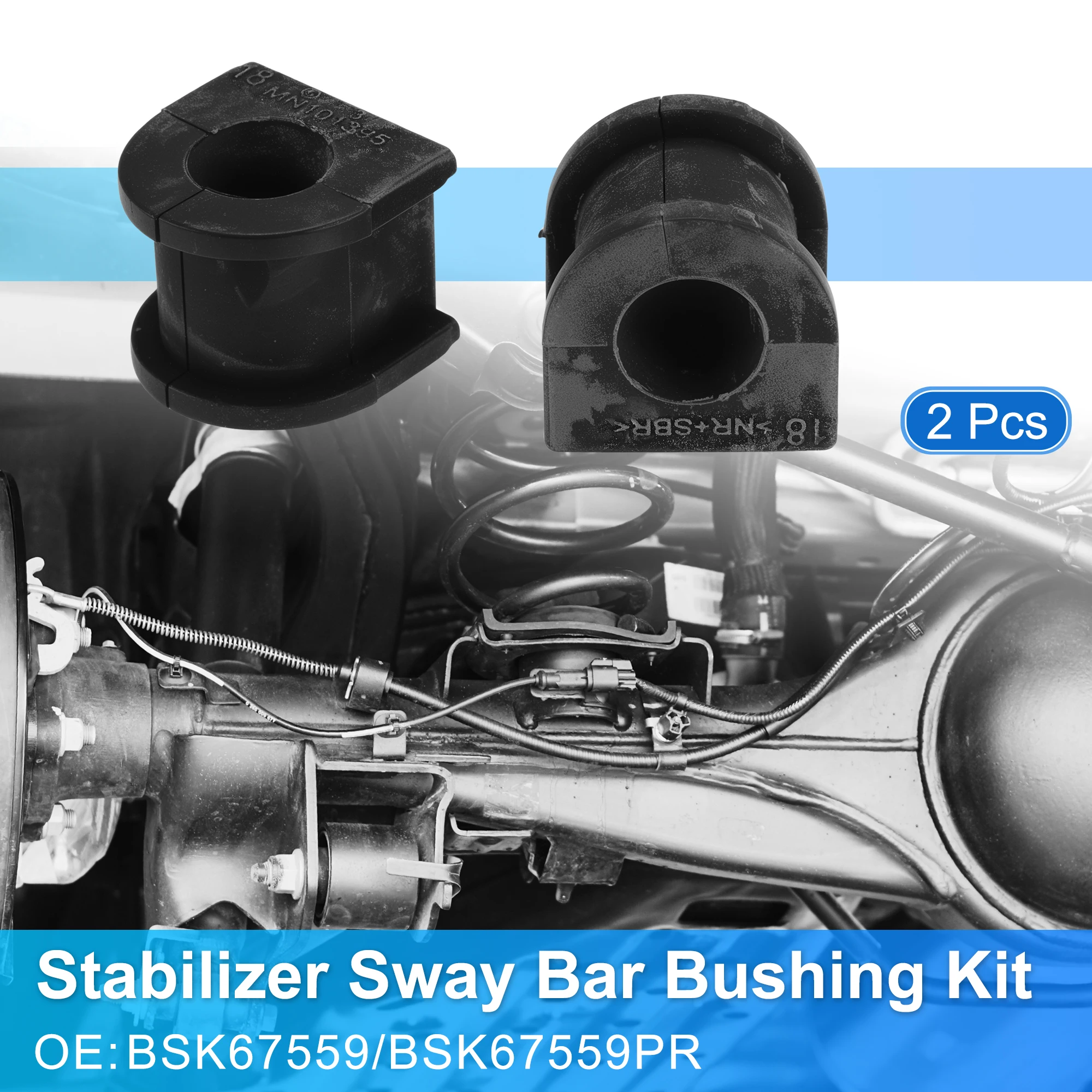 UXCELL BSK67559 Rear Side Stabilizer Sway Bar Bushing Kit for Chrysler 200 11-13 2 Pcs