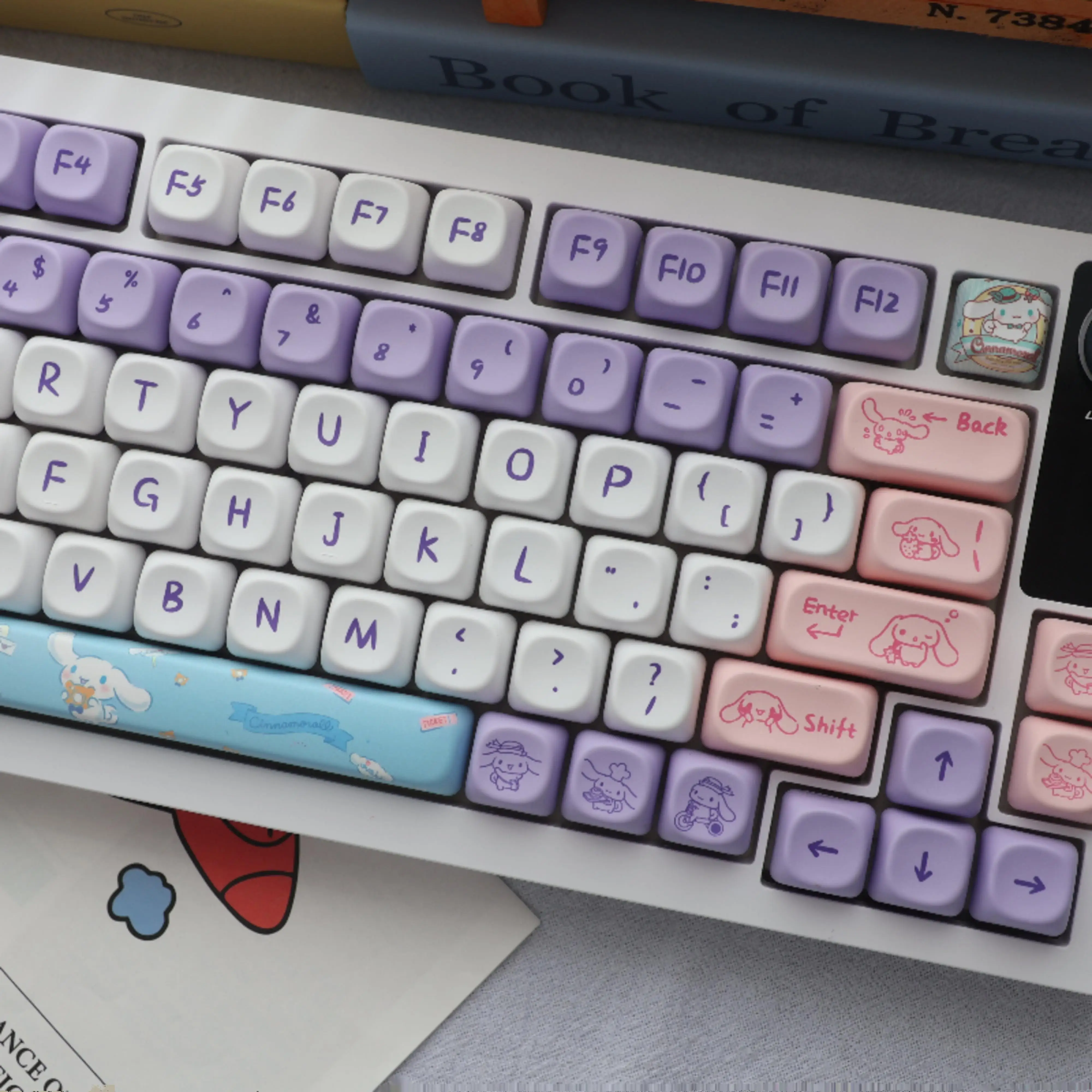 MOA Dog Keycap PBT Sublimação Keycap Personalizado HI75 S99 F87 104 108