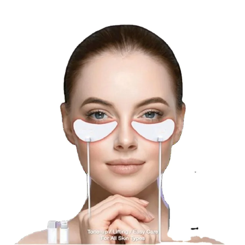Portable Microcurrent Red Light Eye Massager Silicone Pad Eye Care Device