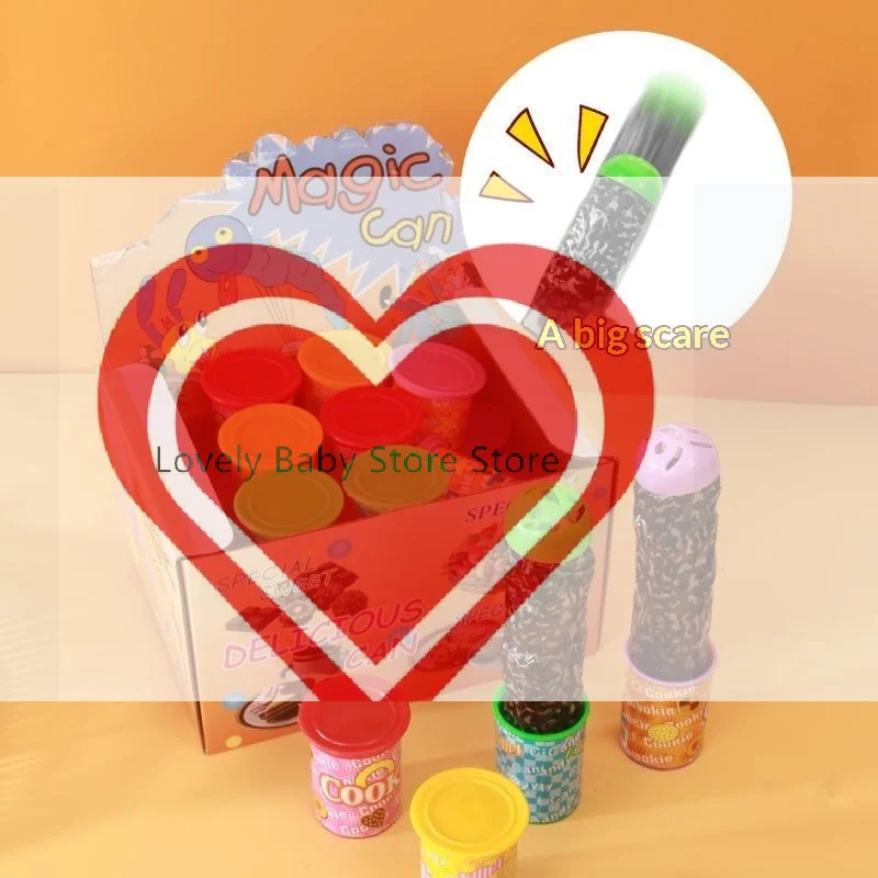 【BS】Prank Magic Can Toy Jump Spring Trick Can Funny Joke Toy Surprise Trick Can For Halloween April Fools Day Party Gift