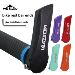 MOTSUV-Manillar de bicicleta auxiliar pequeño ajustable multicolor, 1 par, hoja de descanso, accesorios de fatiga para bicicleta de montaña