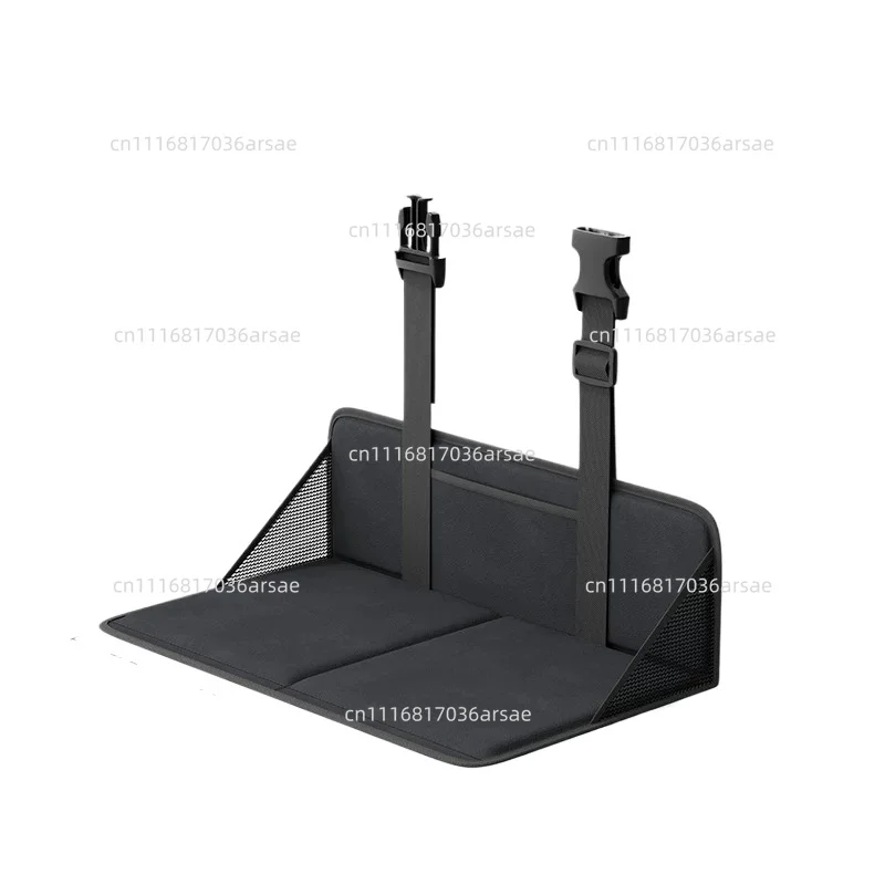 Single Seat Rear Seat Extender with Headrest Baffle SUV Trunk Flat Sleep Extension Board Camping Road Trip Accessory