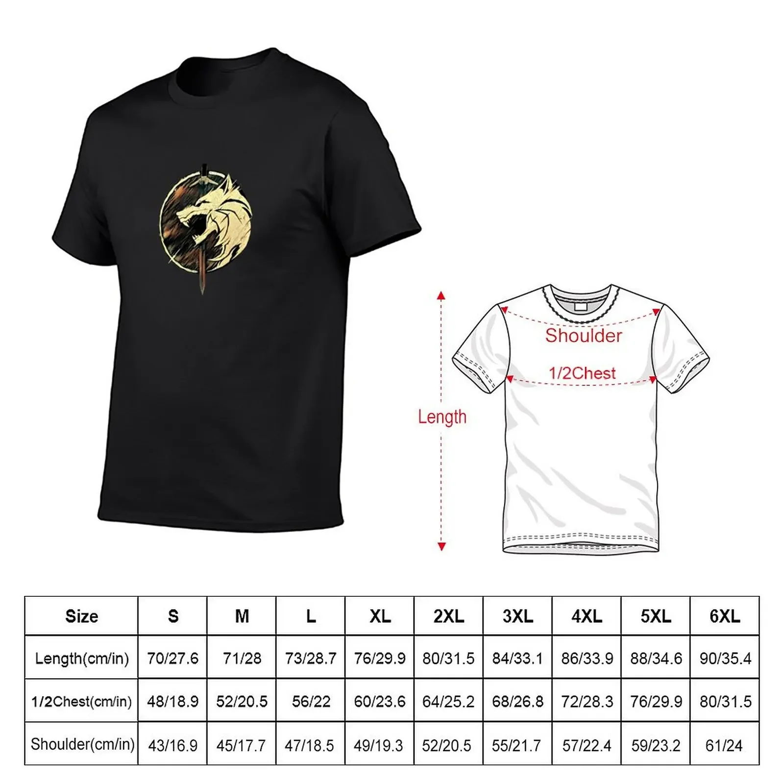 The School of the Wolf - Fantasy T-Shirt summer clothes man clothes quick-drying rapper graphic tees men t shirts high quality