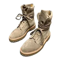 Suede Genuine Leather Outdoor Tooling desert Boots Quality military Motor Leisure Boots