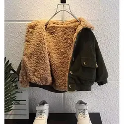 Warm Jacket Outwear For Newborn Baby Boy Casual Fashion Winter Cotton Coat Long Sleeve Toddler Kids Clothes