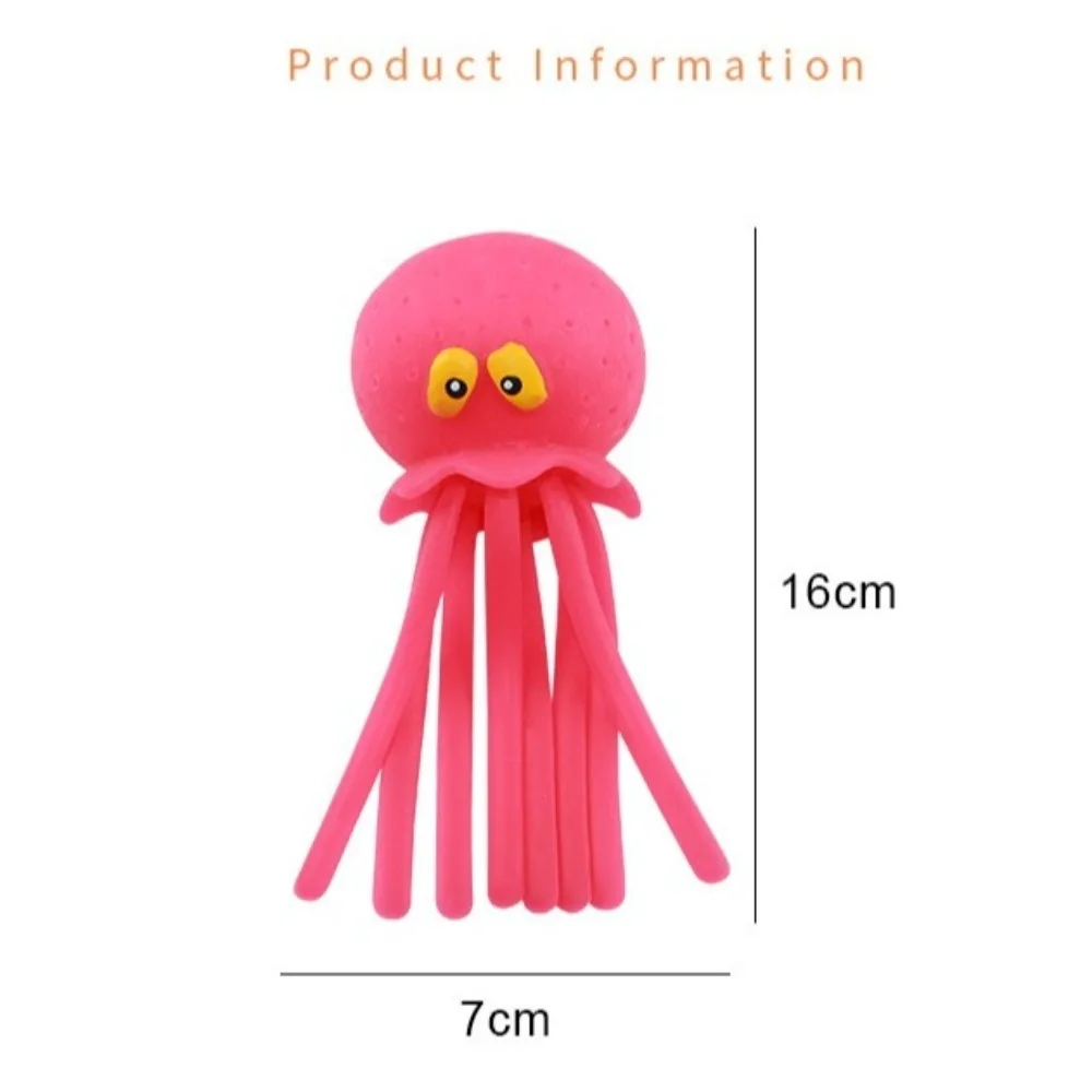 2pcs Sponge Octopus Baby Bath Toys Water Playing Spray Shower Toy Stress Relief Toys Squeezing Water Absorbing Water Toy