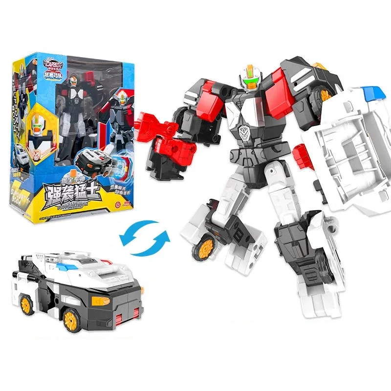 4 IN 1 Hallo Carbot Hypercops Transformation Roboter zu Auto Actionfiguren Transforming Auto Egryboom Spielzeug für Kinder Geschenk