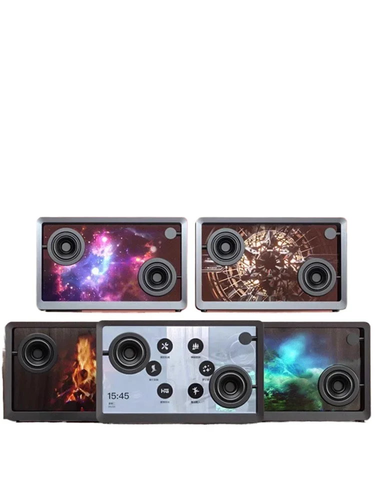 Floating transparent lyrics stereo with subtitles display bluetooth speaker living room desktop festival birthday gift