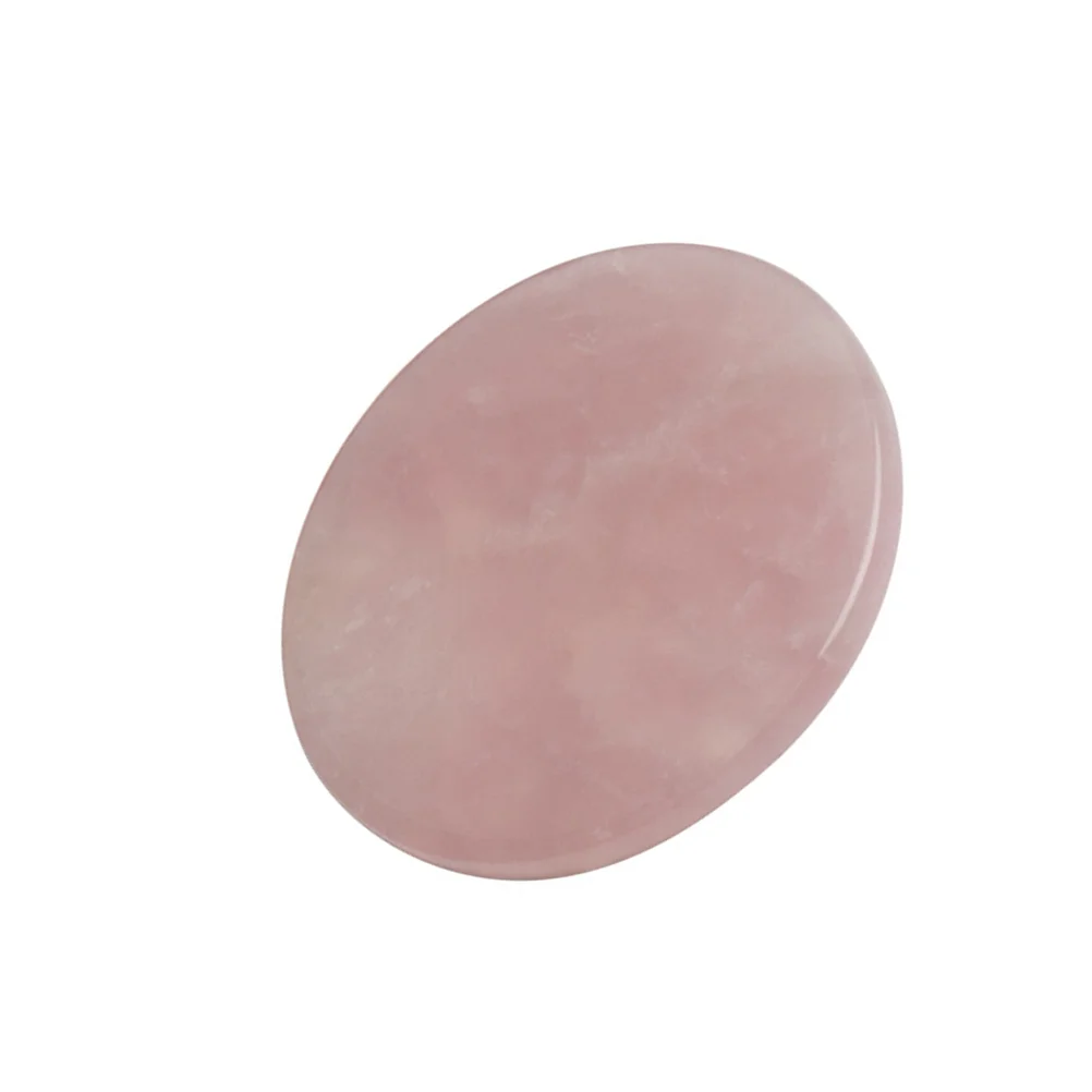 1pc Grafted Eyelash Gasket Jade Stones Eyelash Extension Glue Pallet Holder Round Pallet Pad for Women Ladies Girls (Pink)