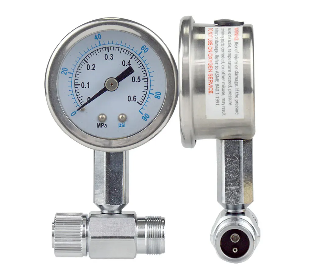 

Dental 2/4 Holes Air Turbine Pressure Gauge Test High/Low Speed Handpiece Turbine Manometer Dentist Unit Spare Part