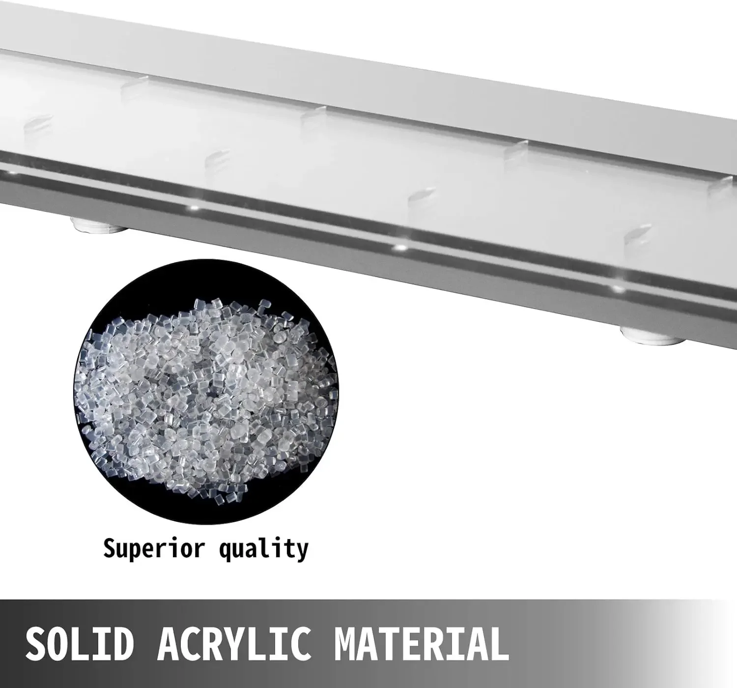 Fountain Spillway 23.6x3.2x8.1 Inch, Pool Waterfall Fountain 17 Colors Led, Pool Water Fall Kit with Remote