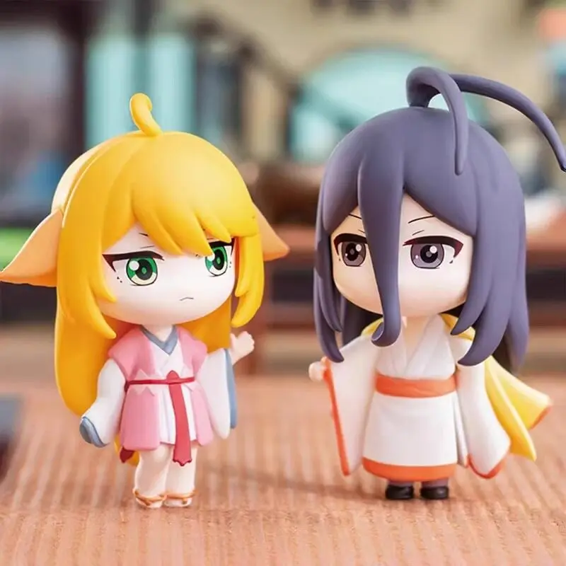 

Оригинальная фигурка Fox Demon Little Matchmaker из серии «Тысячи лет» Q-версия, коллекционная коробка-сюрприз, модный кулон Tushan Susu, подарок