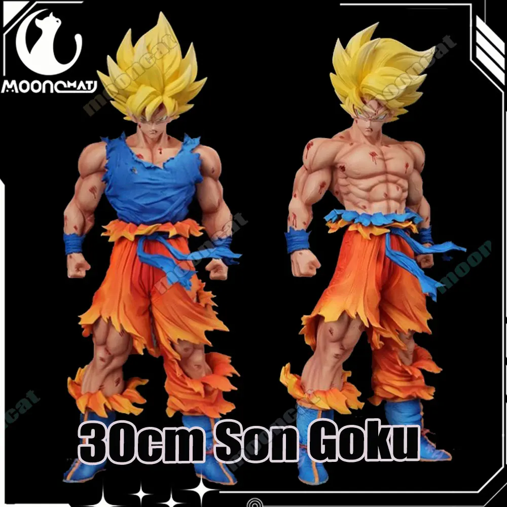 

New 30cm Dragon Ball Anime Figure Son Goku Figurine Super Saiyan Goku Statue Collection Dragon Ball Model Toy Kid Halloween Gift