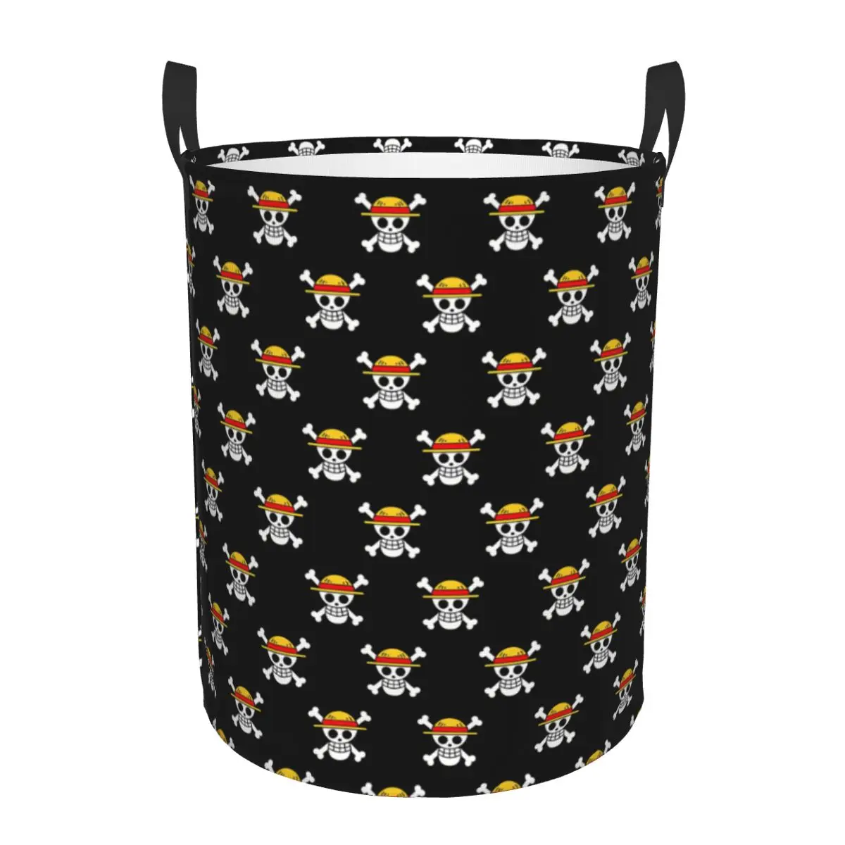 

Luffy One Piece Laundry Basket Collapsible Strawhat Pirates Clothes Hamper for Household Clothes Storage Organization