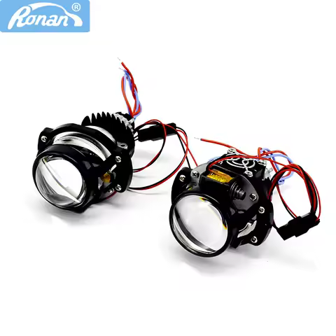 RONAN 1.8/2.0 Inch 110MM/120MM Bi-Led Projector Retrofit Lenses Car Headlight 5500K for H1 H4 H7 9005 9006 Motorcycle Light