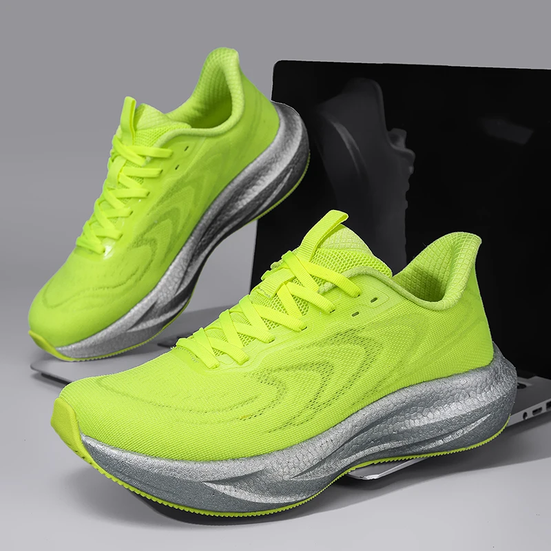 Big Sizes wide toe shoes Unisex Elasticity Cushioning Running Shoe Mens Gym Sneakers Breathable Mesh Sport Walking  Shoe