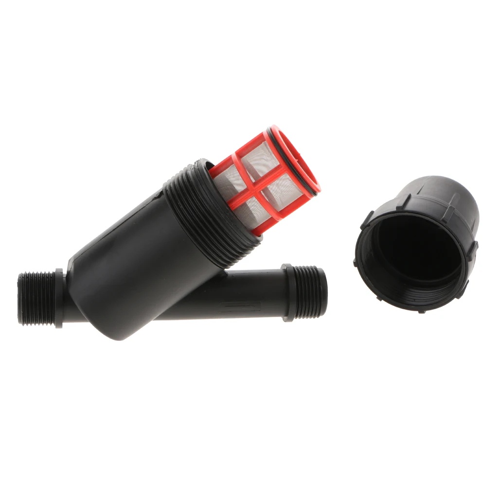 

Drip Irrigation In-Line 30 Mesh Pressure Regulating Y Filter 1Inch Male Pipe
