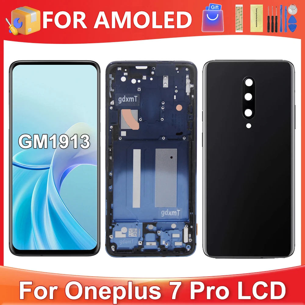 For OnePlus 7 Pro For AMOLED 1+7 Pro GM1911 GM1913 GM1910 LCD