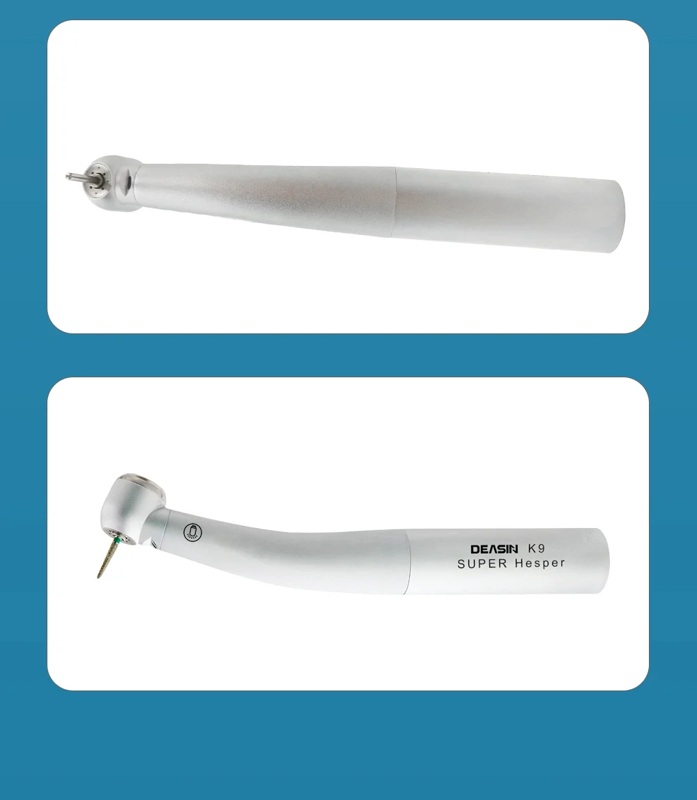 DEASIN Dental 9000 Fiber Optic LED High Speed Air Turbine Handpiec Handpiece Compatible for KaVo Quick Coupling Dentistry Tools