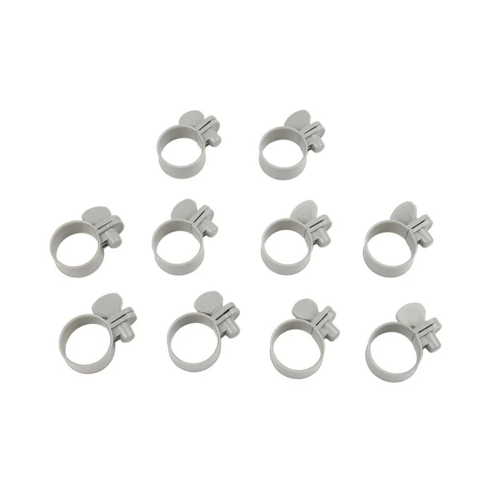 1-1/4 Inch Plastic Hose Clamps for Pool Filter Pumps and Sand Filter Systems Compatible with Above Ground Pools and Hot Tubs