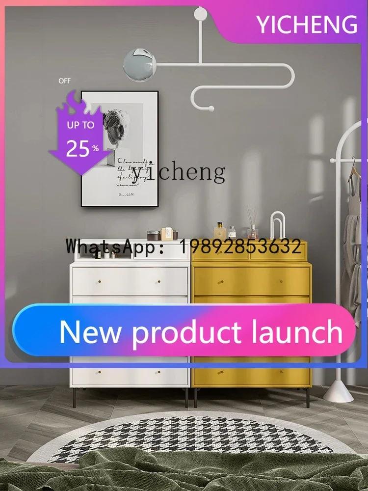 

gz7Nordic Living Room Bedroom Minimalist Storage Sideboard Multi-Function Drawer Storage Cabinet