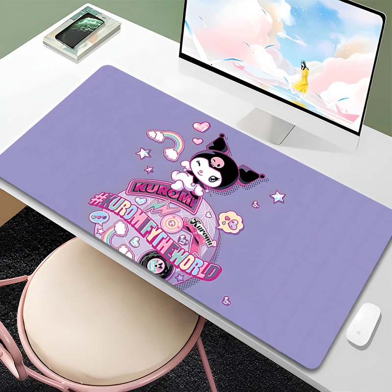 Large Gaming Customized Kulomi Mouse pad Office desk mat Game keyboard pad Desk Mats Sanrio Mousepad Kawaii style Home Decor