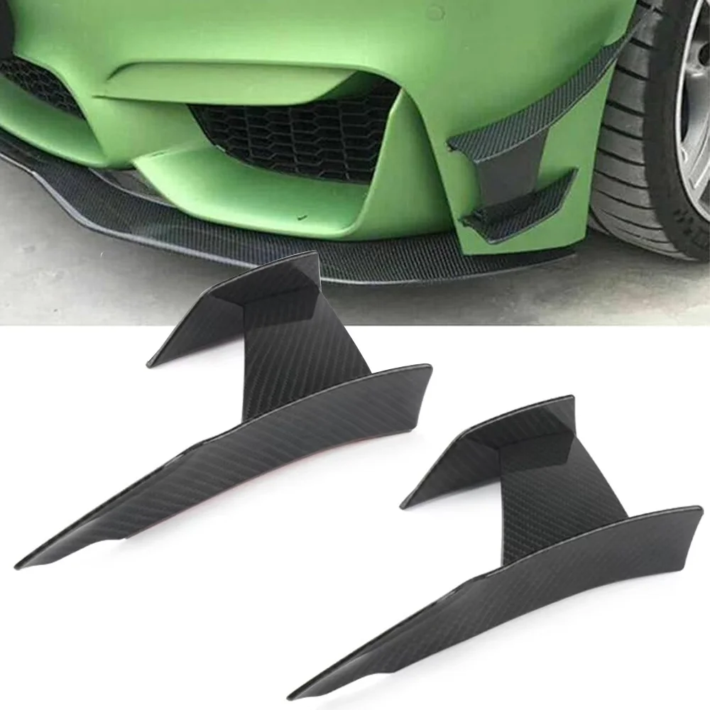 

For Bmw F80 M3 F82 M4 Car Front Bumper Lip Fin Splitter Spoiler Diffuser Canard Sticker Scratch Protector Body Car Accessories