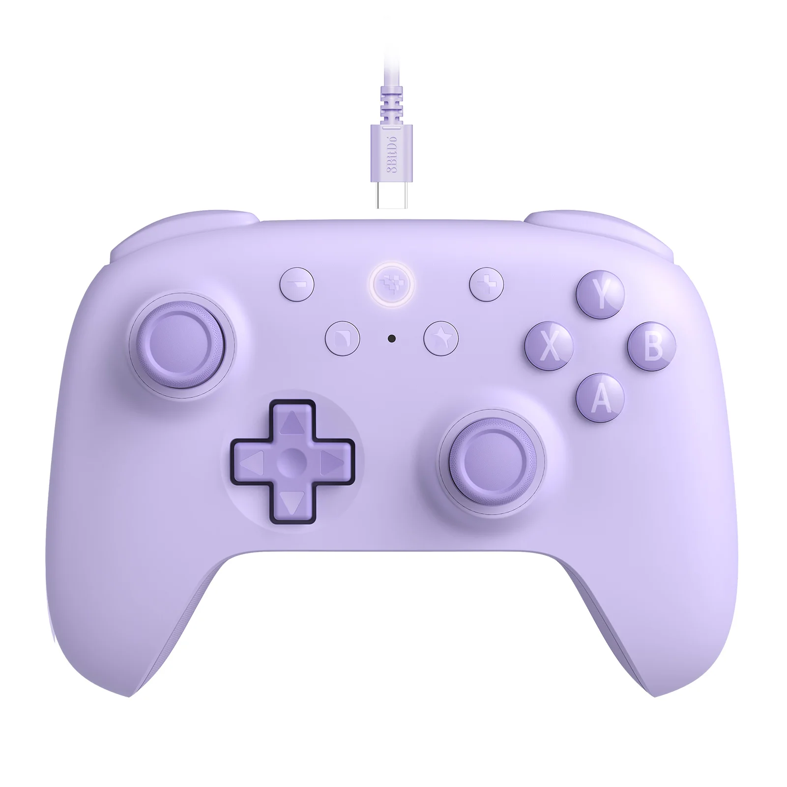 8BitDo Ultimate 2C: bedrade controller met Hall-effectjoysticks, geschikt voor Windows en Android, voor bedrade gaming, met een pollingfrequentie van 1000 Hz.