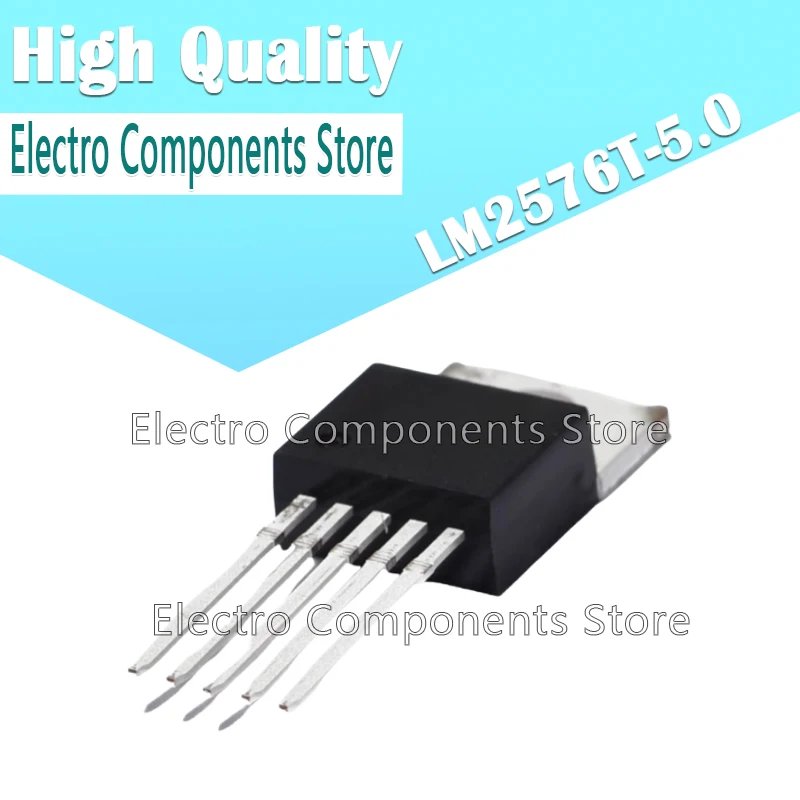 10PCS LM2576T-5.0 Switching Voltage Regulators 3A SD Vtg Reg TO220-5 TO-220 LM2576T TO-220-5P