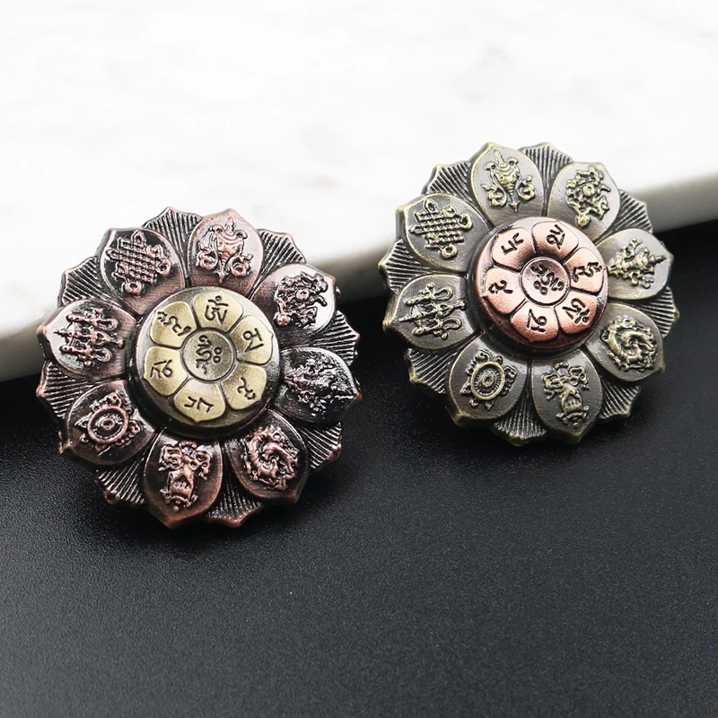 Zen bouddha main Spinner métal Fidget sensoriel soulagement du Stress jouets doigt gyroscope décompression Unique EDC Gadgets pour adultes