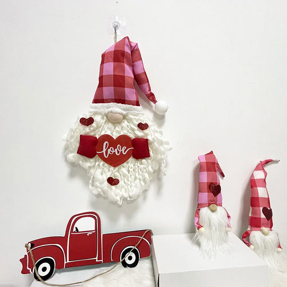 

Valentines Day Gnome Pendant Decorative Hanging Home Bedroom Cloth Adornment Party Favor nament Valentine